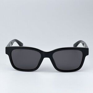 Gucci GG1716S 001 BRAND NEW Sunglasses Black Grey Square Unisex